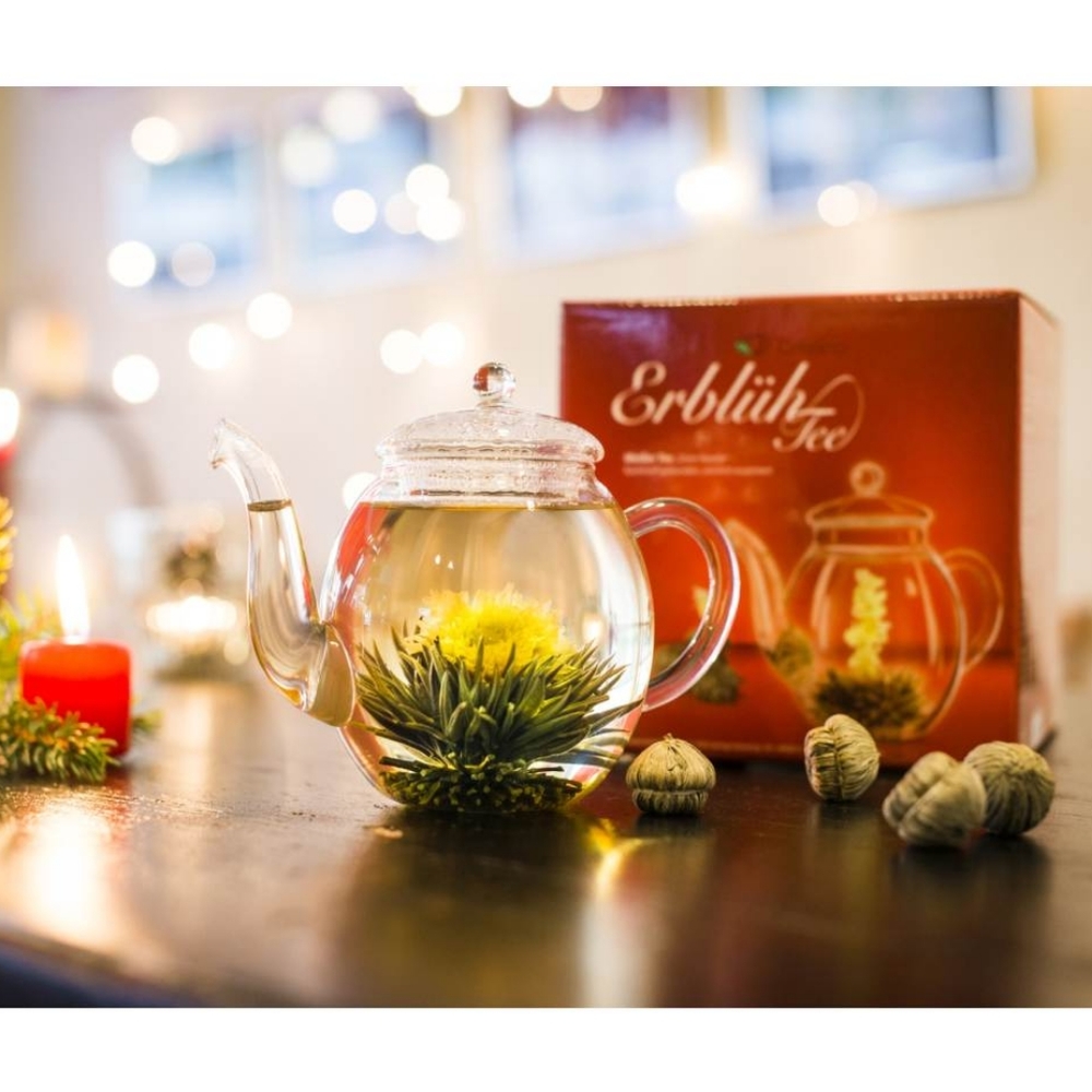 New In Box. Creano Flowering Tea Set - Picture 2 of 7